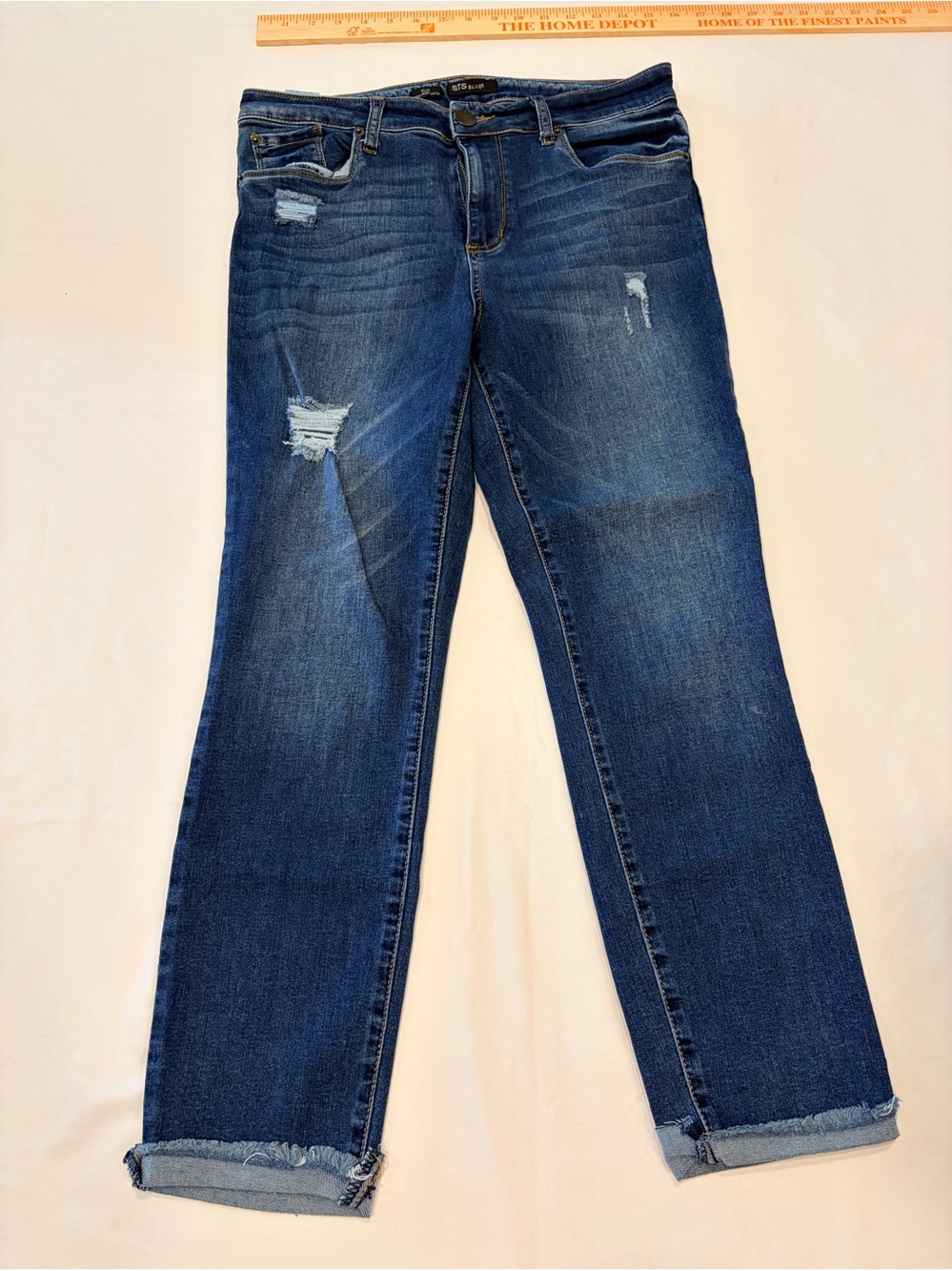 1822 cuffed Denim Blue Skinny Jeans Women's Size 16